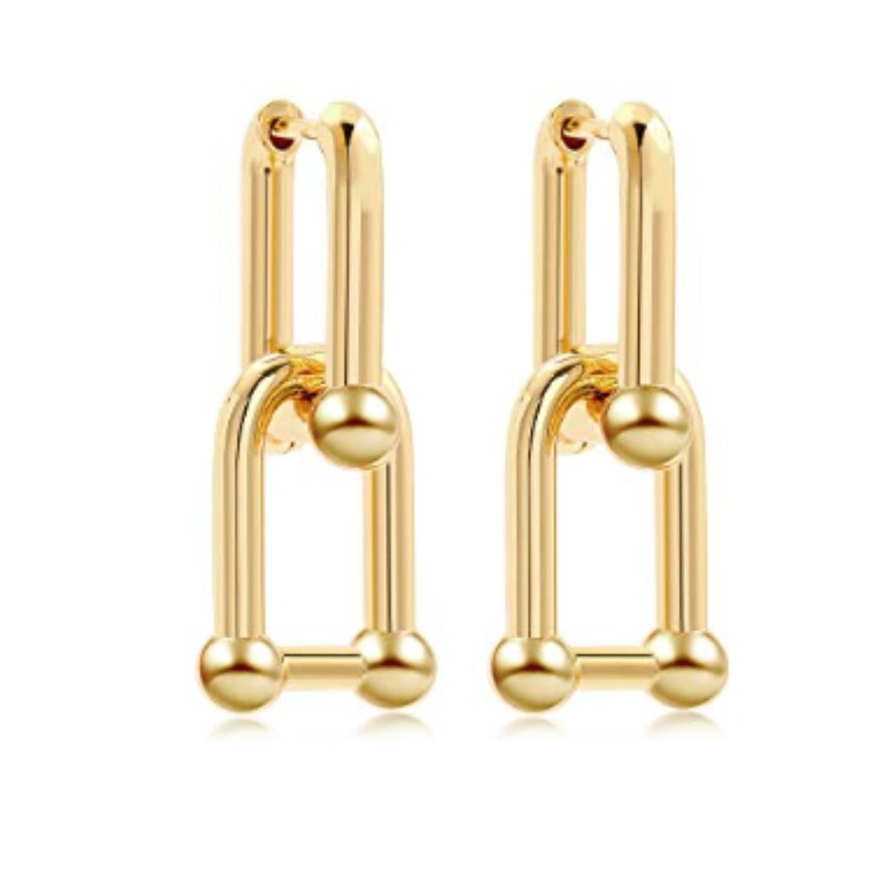 ✨Chain Gold Earrings✨ - Picture 2 of 6